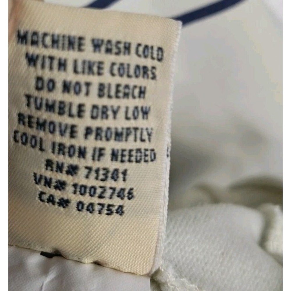 L.L.Bean 24/7 Sweats Crewneck Sweatshirt Womens XL Cream Rainbow Stripe Long... - Picture 6 of 9